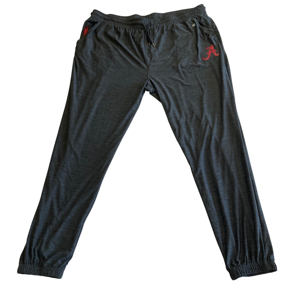 Colosseum Alabama Crimson Tide Mens XXL Joggers Grey Heather‎ Performance Pants